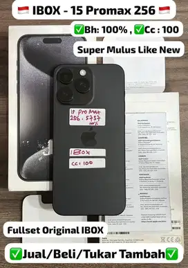 Iphone 15 Pro Max 256gb Hitam