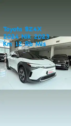 Toyota Bz4X 2024 Nik23 white on black Siap Pakai