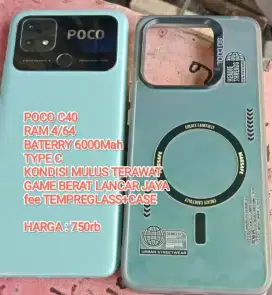 POCO C40 RAM 4/64 MULUS
