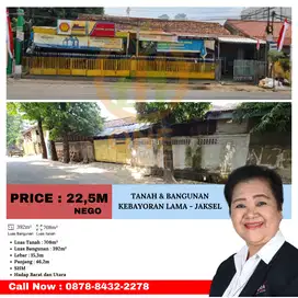 Tanah dan Bangunan Kebayoran Lama - Jakarta Selatan