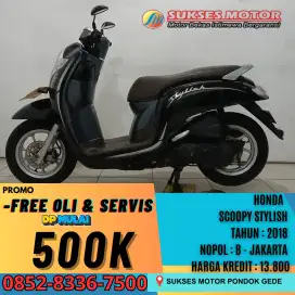 DP 500 RIBU HONDA SCOOPY STYLISH TAHUN 2018