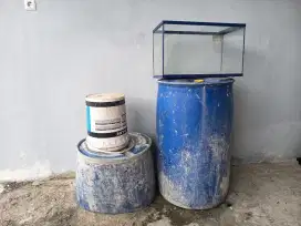 Jual drum potongan dan drum utuh beserta aquarium