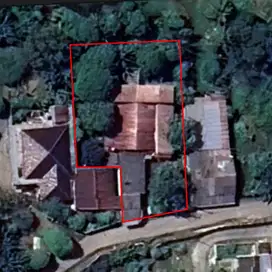 Tanah dengan rumah seluas 1,073 m2 TANPA PERANTARA