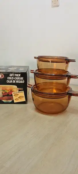 Panci kaca visions set, panci kaca premium, saucepan original,m