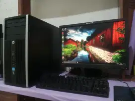 Pc HP fullset (intel core i5,,ram 8gb,,ssd 256,,monitor 19inch)