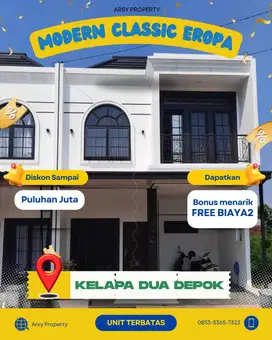 Hunian Strategis kelapadua jl kaki Ke Kampus UI&KRL