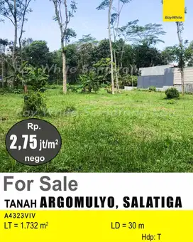 DIJUAL TANAH DI ARGOMULYO SALATIGA A4323