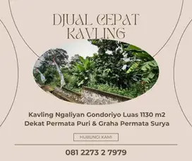 DJUAL CEPAT KAVLING Ngaliyan Gondoriyo SHM Dekat Graha Permata Surya