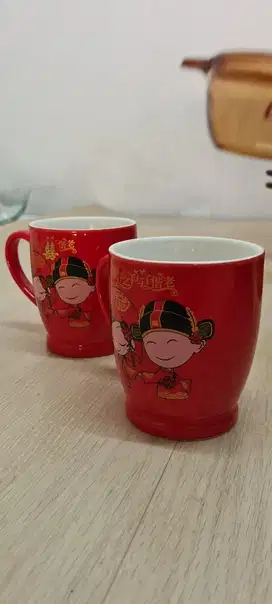 Sepasang cangkir keramik couple wedding, 1 set gelas ceramic