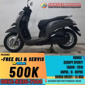 DP 500 RIBU HONDA SCOOPY SPORTY TAHUN 2018