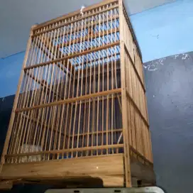 Kandang kayu ukuran panjang 56 cm, lebar 35