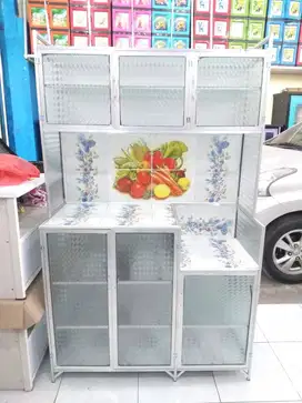 Dijual rak piring 3 pintu rak piring kaca minimalis rak piring keramik