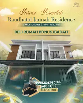 Beli Rumah Raudhatul Jannah Bekasi_Bonus Umroh (Khusus Bulan Agustus s