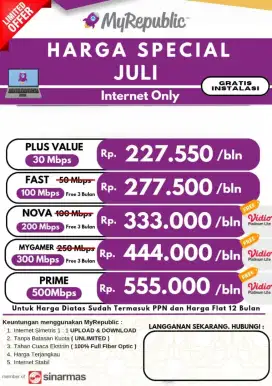 Pemasangan wifi unlimited