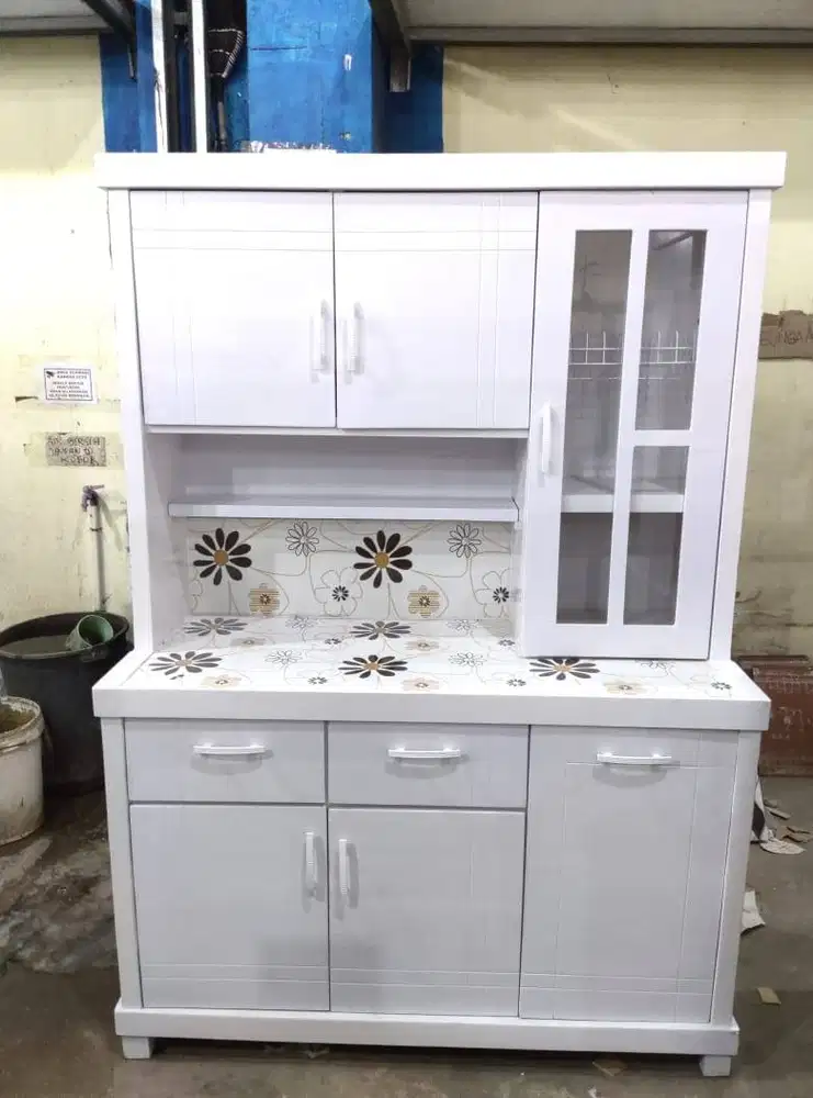 dijual lemari sayur 3 pintu rka piring kayu rak dapur minimalis