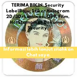 Jasa Pembuatan Stiker Hologram