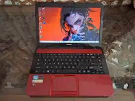 Laptop toshiba i5-3230m, ram 8gb, hdd 500gb, vga ati, win10 siap pakai