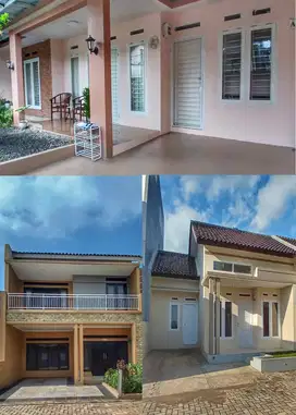 Dijual sekaligus tiga rumah baru siap huni dekat kota