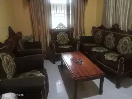 sofa kayu jati bekas rasa baru
