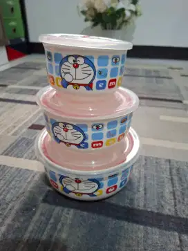 Mangkuk sayur kedap udara 3set bonus tmpt minum