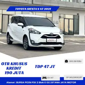 Toyota Sienta 1.5 V AT NIK 2021 White On Red
