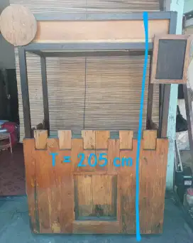 Dijual Gerobak Kayu Jati Belanda/Booth Rp. 1.500.000 NEGO