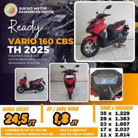 CASH KREDIT HONDA VARIO 160 CBS PLUS TH 2025 UNIT MULUS BERGARANSI