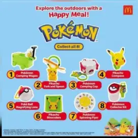 Mainan Pokemon Outdoor Happy Meal McDonalds (per pcs)