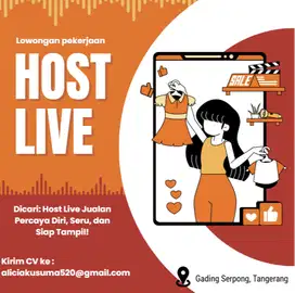 LOKER BSD TANGERANG HOST LIVE & FINANCE