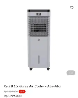 Kels 8 Ltr Garvy Air Cooler - Abu-Abu