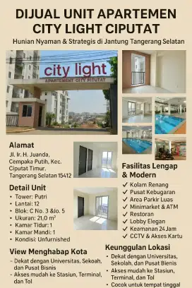 Apartemen di sebelah kampus UIN JAKARTA
