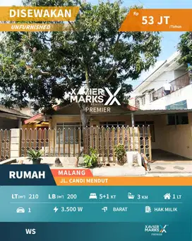 Disewakan Rumah di Candi Mendut Selangkah dari Suhat Malang