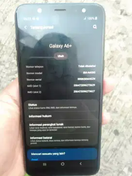 Di jual hp samsung a6+ ram 4