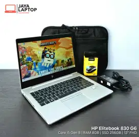 HP Elitebook 830 G6 Core i5 Gen8 RAM 8GB SSD 256GB Laptop Second Bekas