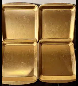 Piring Stainless Gold