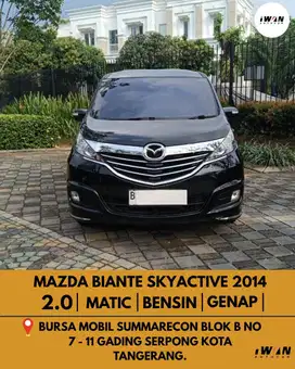 2014 Mazda Biante 2.0 Skyactive AT