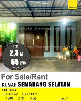DIJUAL DAN DISEWAKAN RUMAH DI SEMARANG SELATAN A4333
