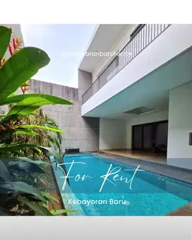 Rumah Mewah Kebayoran Baru Area Tenang Jalan Lebar