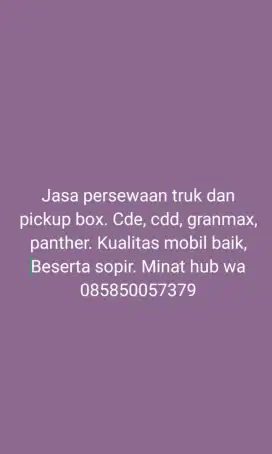 Jasa angkutan barang