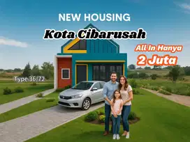 Hanya 2 Juta Rumah Modern Gaya Eropa di Cibarusah