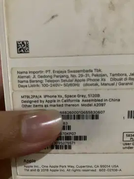 Iphone XS 512 GB Ex ibox