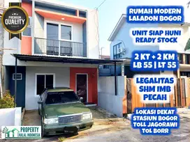 Jual Rumah Murah Dua Lantai Siap Huni Laladon Ciomas Bogor Desain Mode