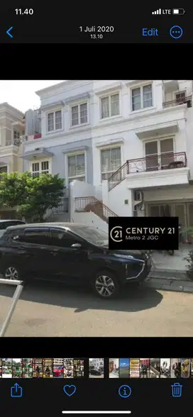 Dijual Cepat Rumah 3 Lantai di Gading Grande, Kelapa Gading, Jakarta U