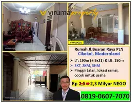 VMU0001 - Rumah, Jl Buaran Raya PLN, Cikokol, Tangerang