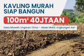 Kapling murah 100m2 siap bangun