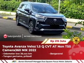 [ LOW KM ] Toyota Avanza Veloz 1.5 Q CVT AT Non TSS Hitam 2022 2023