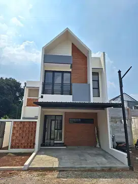 Rumah 2 lantai model Skandinavian Modern Dekat Pintu Toll BSD
