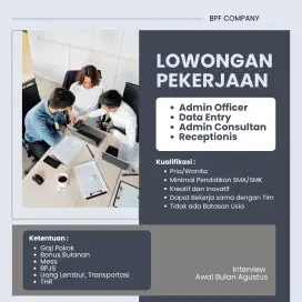 LOKER AWAL BULAN AGUSTUS