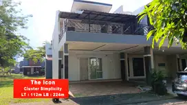 Rumah 3 kamar disewakan Icon, Cluster Simplicity, BSD City, Serpong