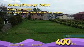Investasi tanah, jadi juragan kost.